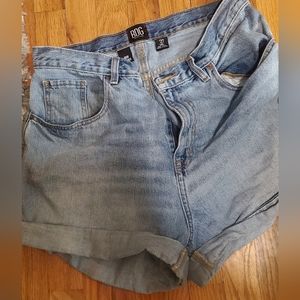 BDG Jean Shorts Womens 12 32 Blue Mom High Waist Cuffed Denim Urban Outfitters